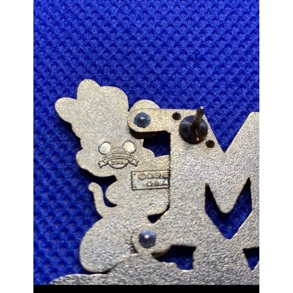 2007 M Is For Minnie Mouse Glitter Pin On Pin Hinged Disney Trading Pin RARE - Picture 4 of 4